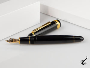 Platinum President Fountain Pen, Black, Resin, PTB-20000P-1