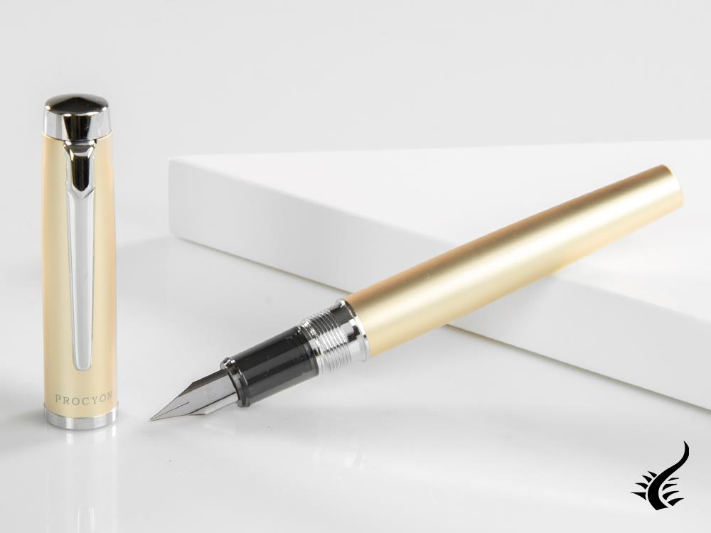 Stylo plume Platinum Procyon Champagne Gold, aluminium, PNS-8000-78