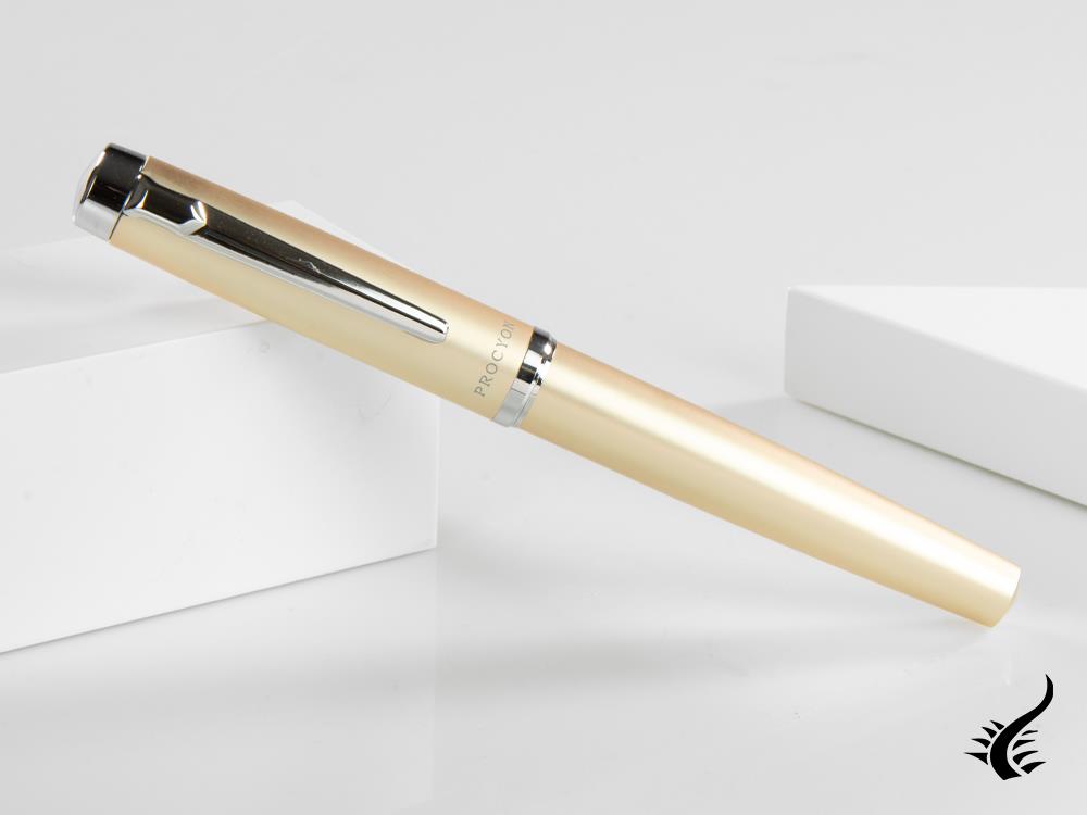 Platinum Procyon Champagne Gold Fountain Pen, Aluminium, PNS-8000-78