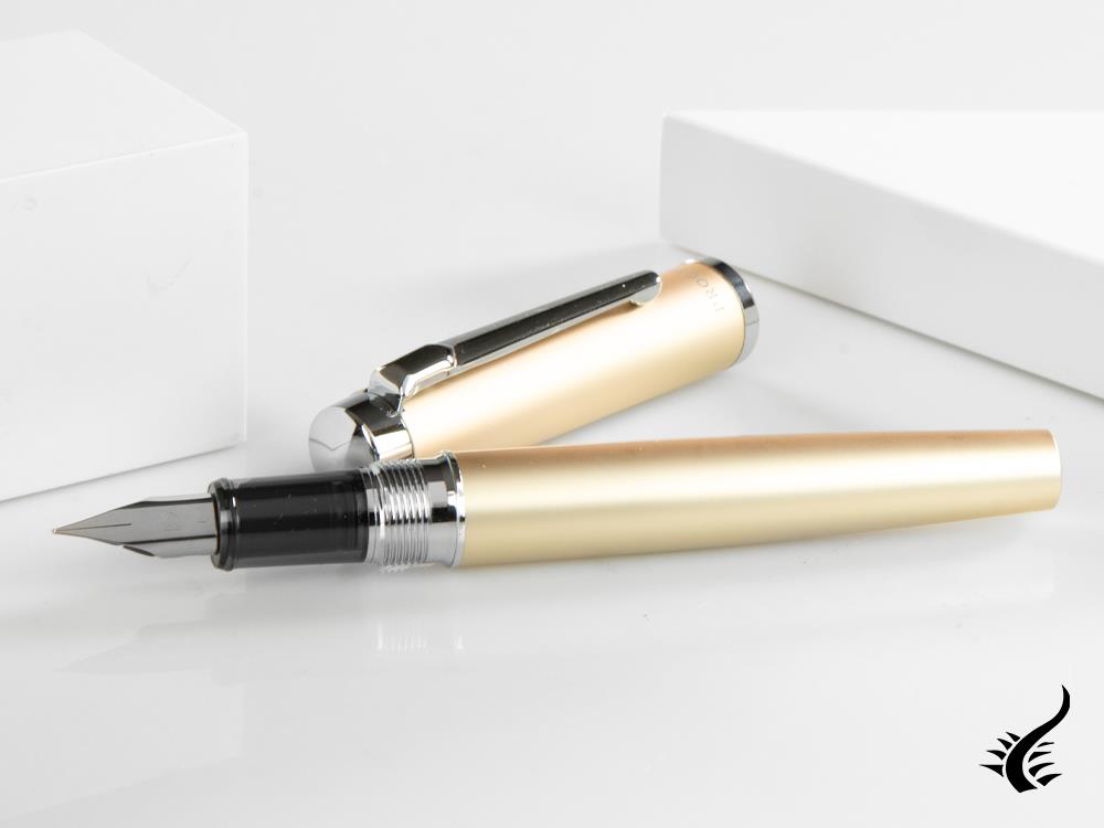 Platinum Procyon Champagne Gold Fountain Pen, Aluminium, PNS-8000-78