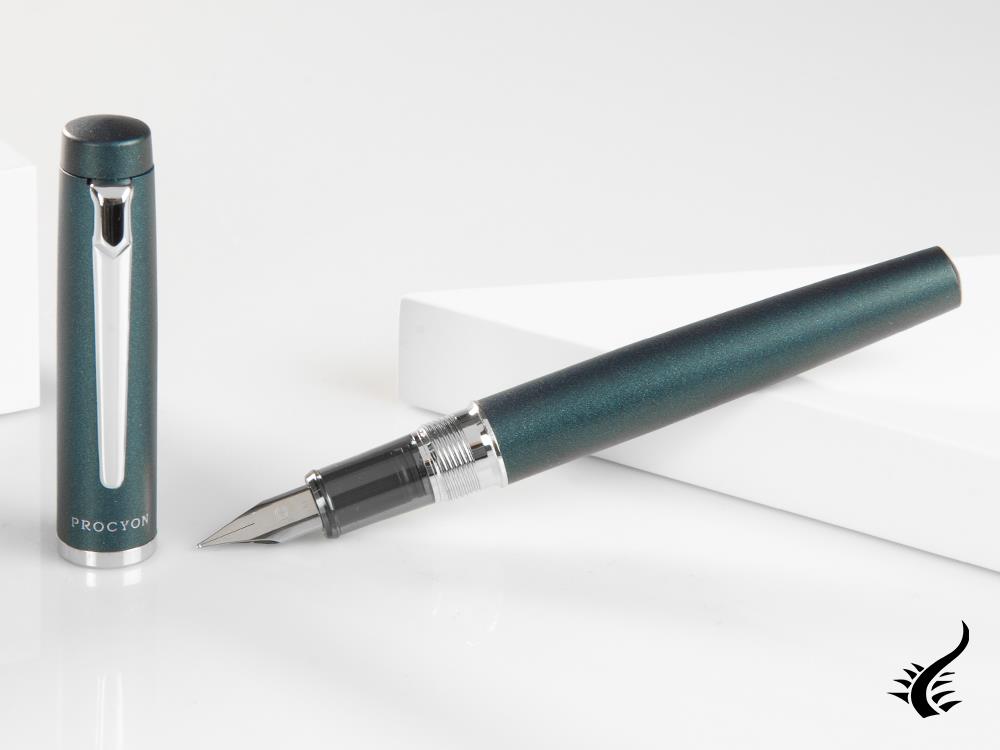 Platinum Procyon Deep Sea Fountain Pen, Aluminium, Blue, PNS-5000-50