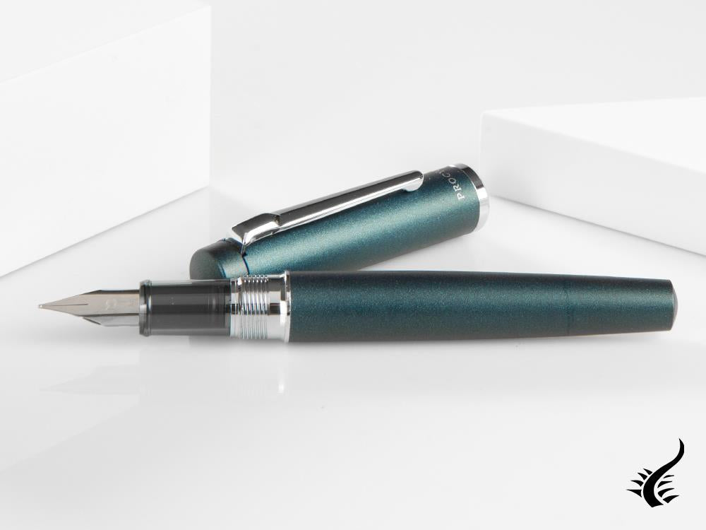 Platinum Procyon Deep Sea Fountain Pen, Aluminium, Blue, PNS-5000-50