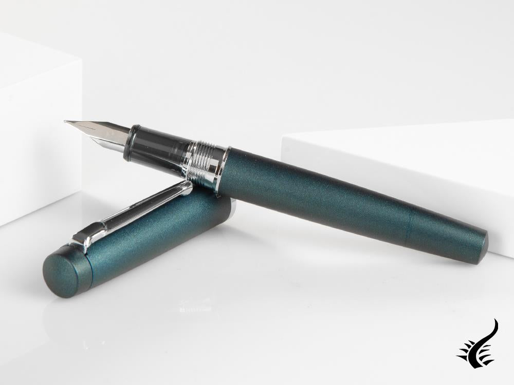 Platinum Procyon Deep Sea Fountain Pen, Aluminium, Blue, PNS-5000-50