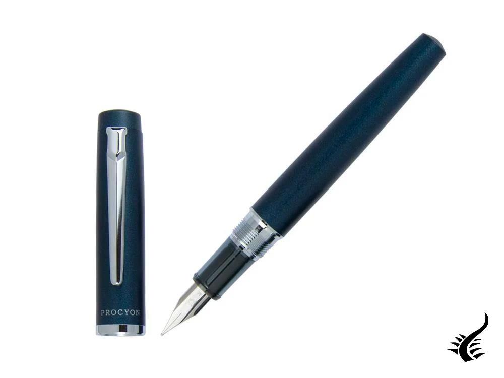 Platinum Procyon Deep Sea Fountain Pen, Aluminium, Blue, PNS-5000-50