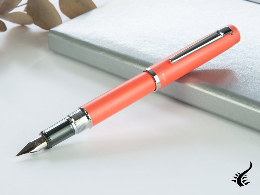 Platinum Procyon Persimmon Fountain Pen, Aluminium, Orange, PNS-5000-25