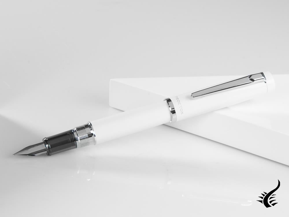 Platinum Procyon Porcelain Fountain Pen, Aluminium, White, PNS-5000-3