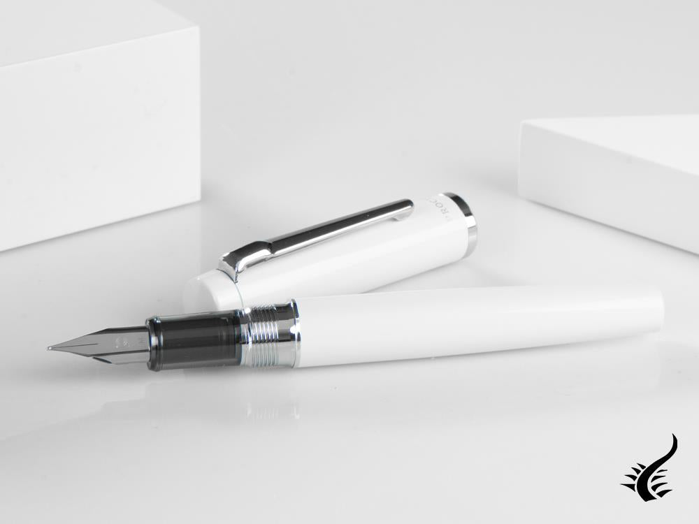 Platinum Procyon Porcelain Fountain Pen, Aluminium, White, PNS-5000-3