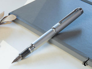 Stylo plume Platinum Procyon argent satiné, aluminium, PNS-8000-79