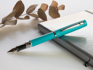 Stylo plume Platinum Procyon Turquoise, aluminium, bleu, PNS-5000-52