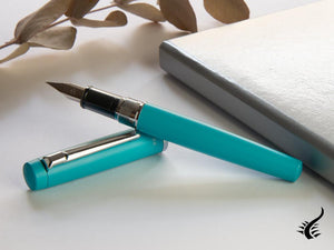 Stylo plume Platinum Procyon Turquoise, aluminium, bleu, PNS-5000-52