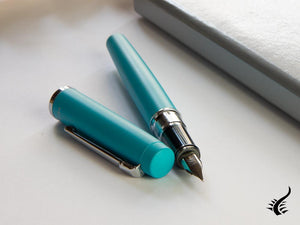 Stylo plume Platinum Procyon Turquoise, aluminium, bleu, PNS-5000-52