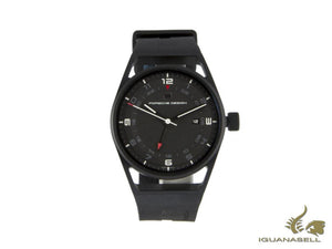 Montre automatique Porsche Design 1919 Globetimer, titane, noir et caoutchouc