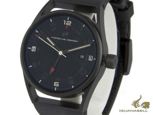 Porsche Design 1919 Automatic Watch Globetimer, Titanium, Black & Rubber