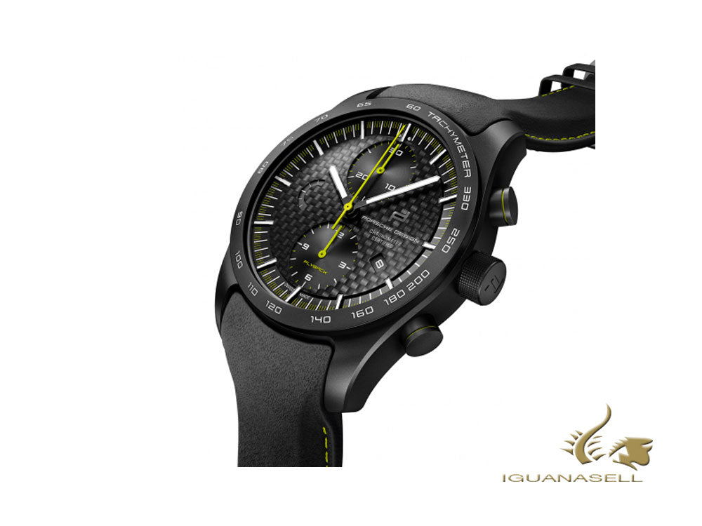 Montre Porsche Design Chronotimer Série 1 Flyback automatique vert acide