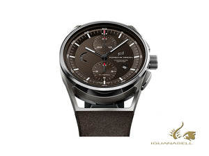 Montre automatique Porsche Design1919 Chronotimer Flyback, marron, titane, COSC