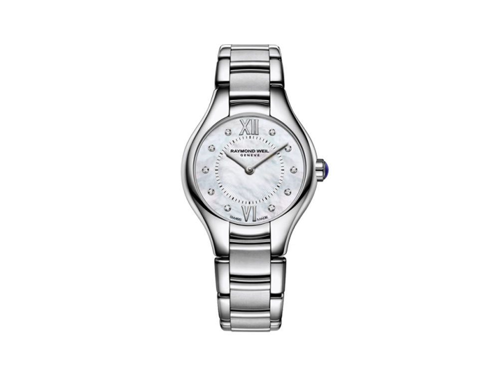 Montre à quartz pour femme Raymond Weil Noemia, 10 diamants, nacre