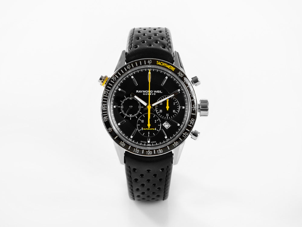 Montre chronographe automatique Freelancer de Raymond Weil, PVD, jour, 7740-SC1-20021