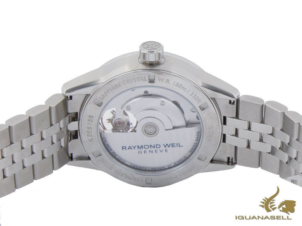 Montre automatique Raymond Weil Freelancer, 42 mm, bleu, 10 atm, 2780-ST-50001