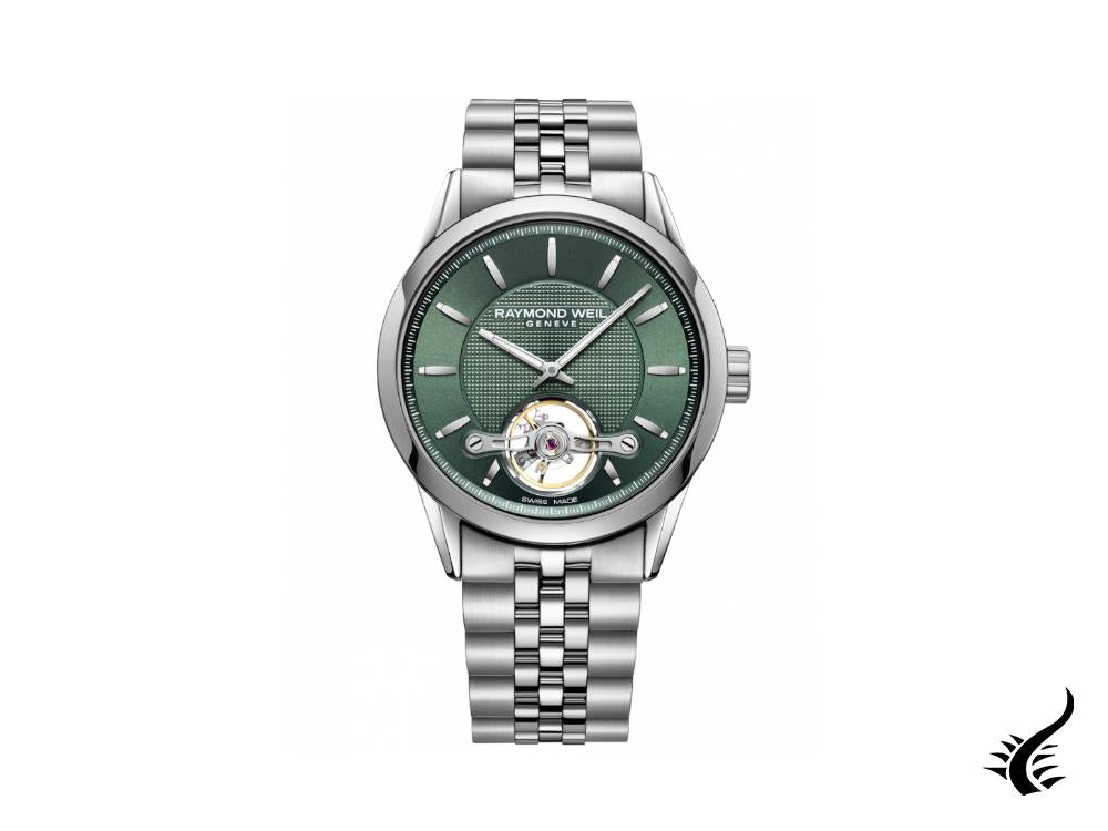 Raymond Weil Freelancer Automatic Watch, 42 mm, Green, 10 atm, 2780-ST-52001