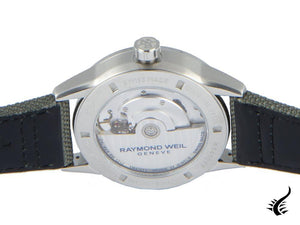 Montre automatique Raymond Weil Freelancer, 42 mm, verte, 10 atm, 2780-STC-52001