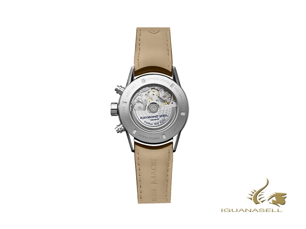 Raymond Weil Freelancer Automatic Watch, 42mm, Silver, 10 atm, 7731-SC2-65655