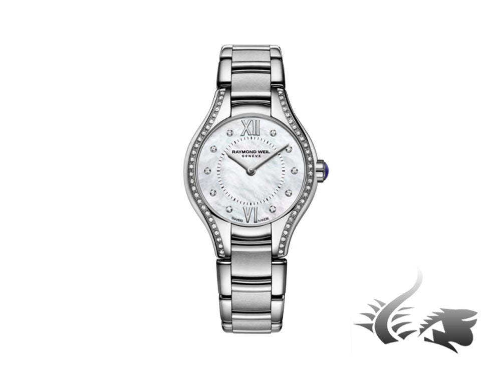 Montre à quartz pour femme Raymond Weil Noemia, 62 diamants, nacre