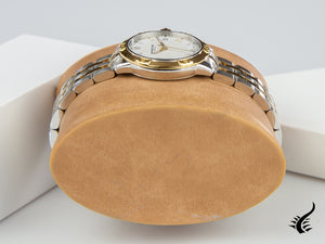 Montre à quartz pour femme Raymond Weil Tango, PVD or, blanc, 30 mm, jour