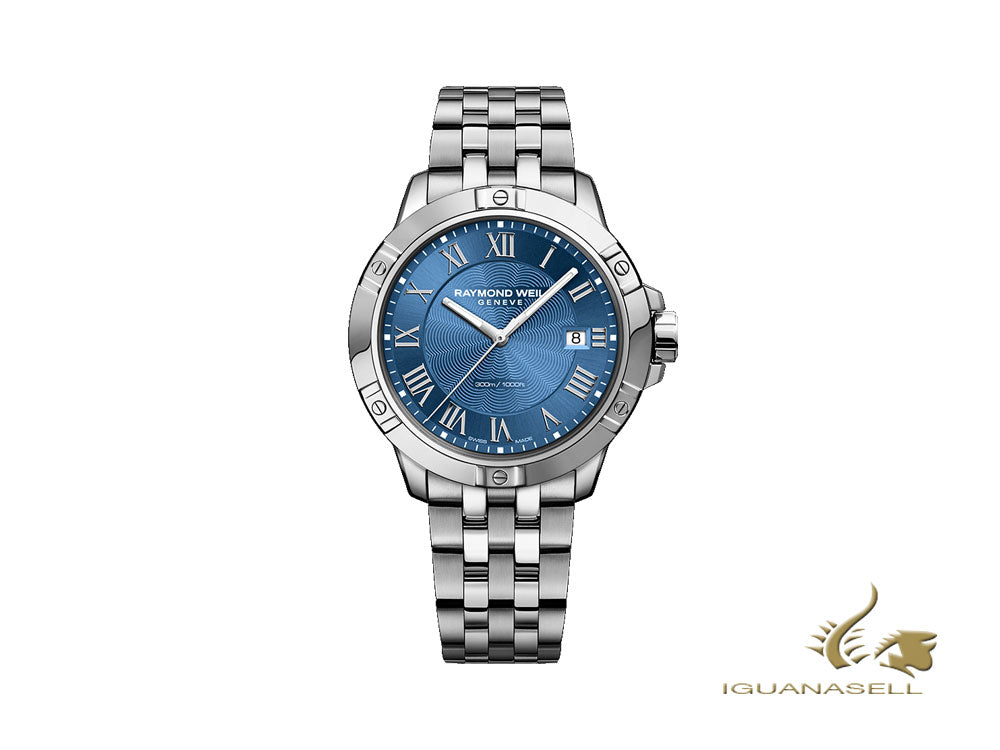 Raymond Weil Tango Quartz Watch, Blue, 41mm, Sapphire Crystal, 8160-ST-00508