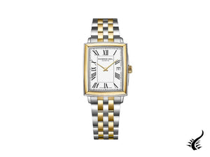 Raymond Weil Toccata Ladies Watch, PVD Gold, White, 34.6 mm, 5925-STP-00300