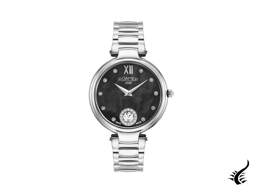 Roamer Aphrodite Quartz Watch, Ronda 1042, Black, 38mm, 600843 41 59 50