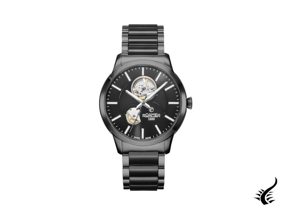 Montre automatique Roamer C-Line, ETA 2824-2, 41 mm, noir, 672661 40 55 60