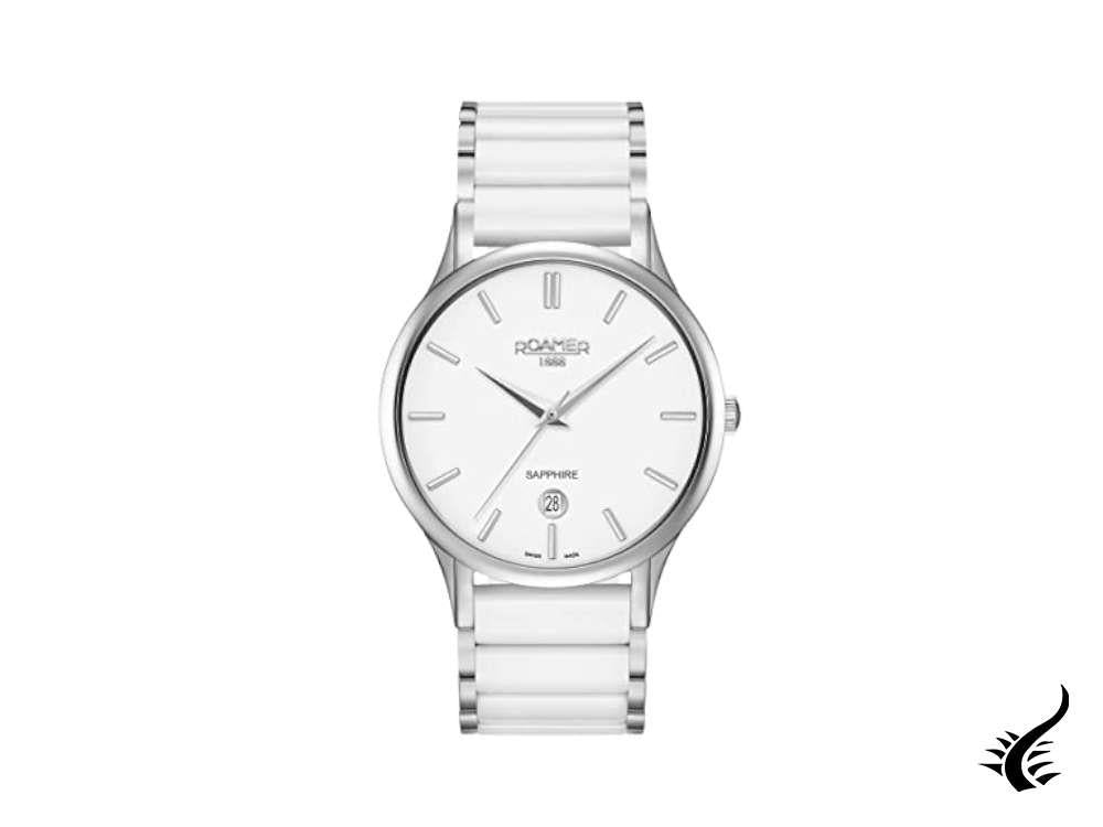 Roamer C-Line Quartz Watch, Ronda 715 CAL 6, White, 40 mm, 657833 41 25 60