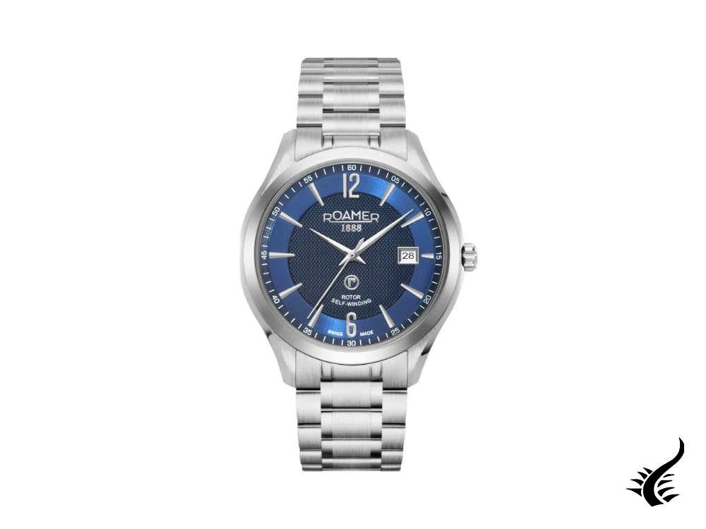 Montre automatique Roamer Mechaline Pro, ETA 2824-2, 41 mm, bleu, 953660 41 44 90