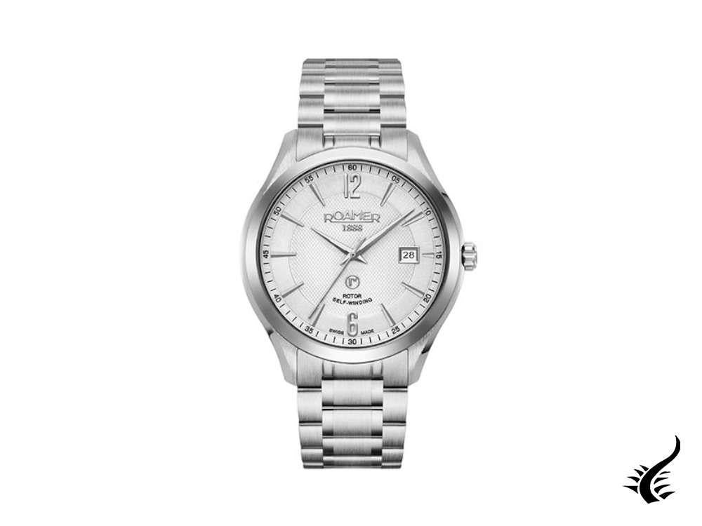 Montre automatique Roamer Mechaline Pro, ETA 2824-2, 41 mm, blanc, 953660 41 14 90