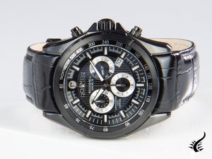 Montre chronographe à quartz Roamer Rockshell Mark III, noire, 44 mm, 220837 42 55 02