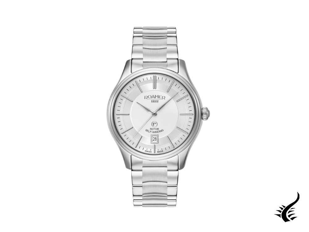 Montre automatique Roamer Rotopower, ETA 2824-2, 41 mm, argent, 703660 41 15 70