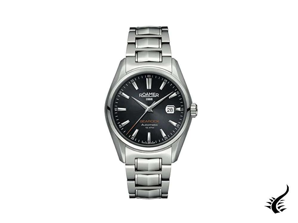 Roamer Searock Automatic Watch, ETA 2824-2, 42 mm, Black, 210633 41 55 20