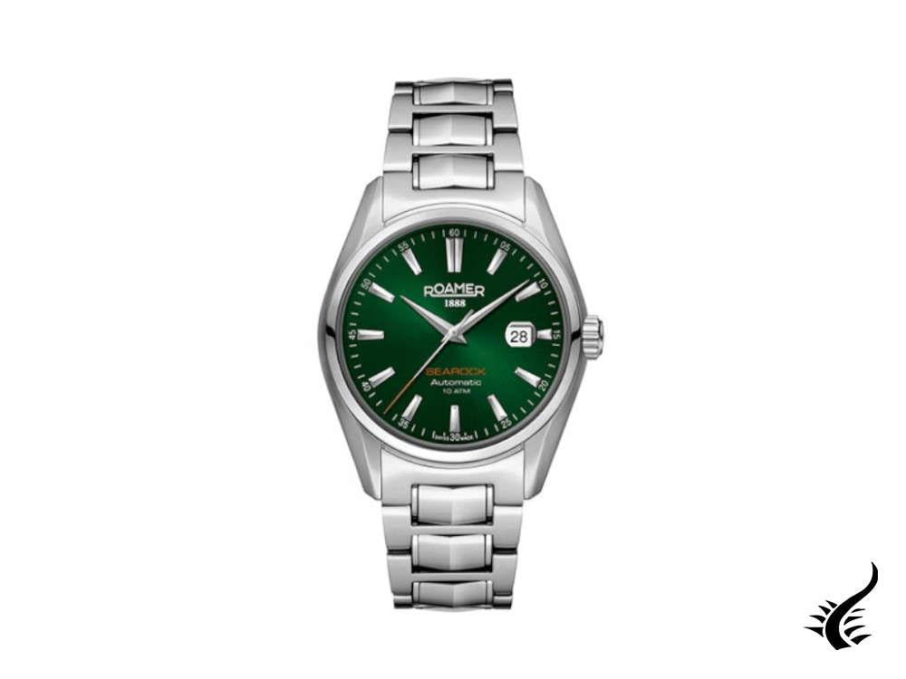 Roamer Searock Automatic Watch, ETA 2824-2, 42 mm, Green, 210633 41 75 20