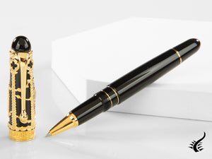 Roller Pen Aurora Venezia Special Edition- Resin & Vermeil - 875VV