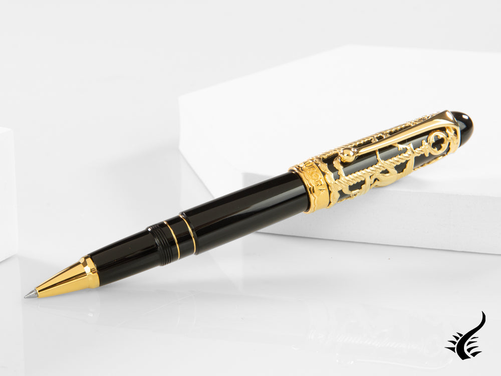 Roller Pen Aurora Venezia Special Edition- Resin & Vermeil - 875VV