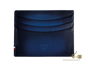 S.T. Dupont Atelier Credit card holder, Leather, Midnight Blue, 6 Cards, 190412