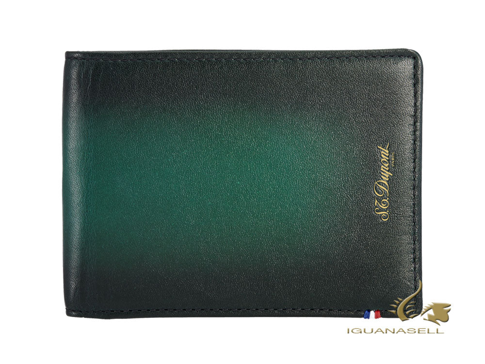 S.T. Dupont Atelier Emerald Wallet, Green, Leather, 6 Cards, 190430