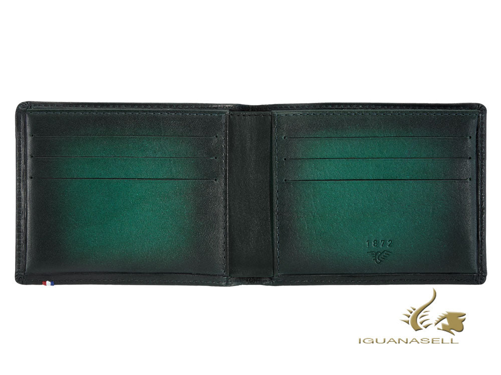 S.T. Dupont Atelier Emerald Wallet, Green, Leather, 6 Cards, 190430