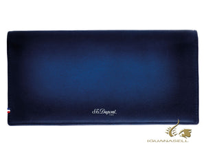 S.T. Dupont Atelier Wallet, Midnight Blue, Leather, 13 Cards, Coin case, 190411