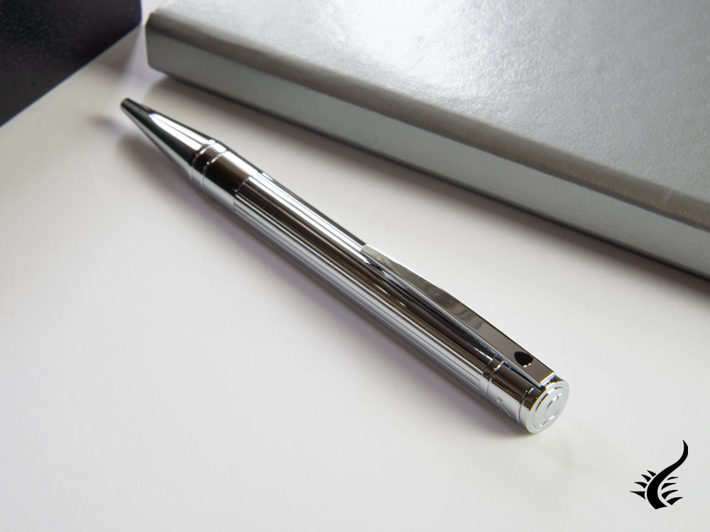 S.T. Dupont D-Initial Ballpoint pen, Chrome, Silver, 265201