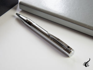 Stylo à bille ST Dupont D-Initial, Chrome, Argent, 265201