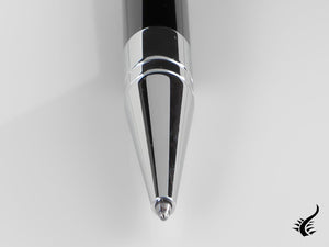 S.T. Dupont D-Initial Ballpoint pen, Lacquer, Chrome Trim, Black, 265200