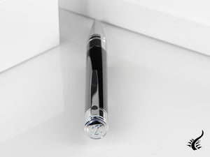 S.T. Dupont D-Initial Ballpoint pen, Lacquer, Chrome Trim, Black, 265200