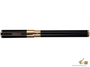 S.T. Dupont D-Initial Rollerball pen, Brass, Black, Gold trim, 262202