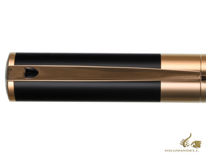 S.T. Dupont D-Initial Rollerball pen, Brass, Black, Gold trim, 262202